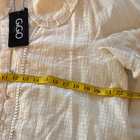 Chic White Ruffled Dress - Picture 5 of 7